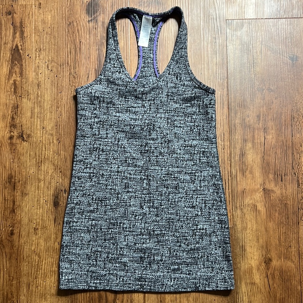 Ivivva dark gray razor back tank top
